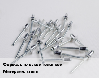 Заклепка с плоской головкой сталь, упаковка 50 шт цена от 98.05 ₼ / шт, где купить, условия доставки в Баку и Бакинская области